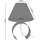 Maison & Déco Lampes de bureau Tosel Lampe de chevet demi cylindrique métal blanc d'ivoire Blanc