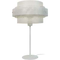 Maison & Déco Lampes de bureau Tosel Lampe a poser droit métal blanc d'ivoire Blanc