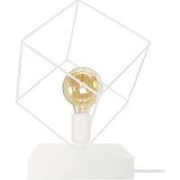 Tops / Blouses Lampes de bureau Tosel Lampe a poser géométrique métal blanc d'ivoire Blanc