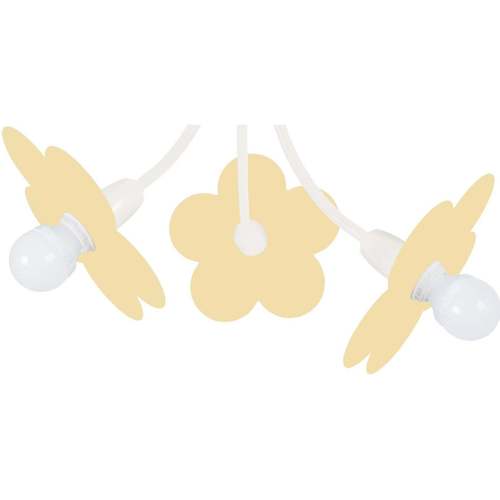 Maison & Déco Lustres / suspensions et plafonniers Tosel Lustre multi bras métal blanc et crème Blanc