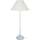 Maison & Déco Lampes de bureau Tosel Lampe de chevet droit métal blanc et écru Blanc