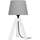 Maison & Déco Lampes de bureau Tosel Lampe de chevet trépied bois blanc et gris Blanc