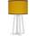 Maison & Déco Lampes de bureau Tosel Lampe de chevet colonne bois blanc et jaune Blanc