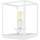 Maison & Déco Lampes de bureau Tosel Lampe a poser carré métal blanc et transparent Blanc