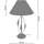 Maison & Déco Lampes de bureau Tosel Lampe de chevet colonne métal blanc,or et écru Blanc