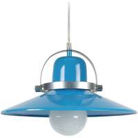 Maison & Déco Lustres / suspensions et plafonniers Tosel Suspension conique métal bleu Bleu