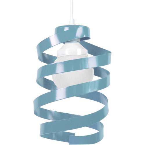 Maison & Déco Lustres / suspensions et plafonniers Tosel Suspension géométrique métal bleu Bleu
