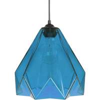 Maison & Déco Lustres / suspensions et plafonniers Tosel Suspension géométrique verre bleu Bleu