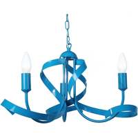 Maison & Déco Lustres / suspensions et plafonniers Tosel Lustre multi bras métal bleu Bleu