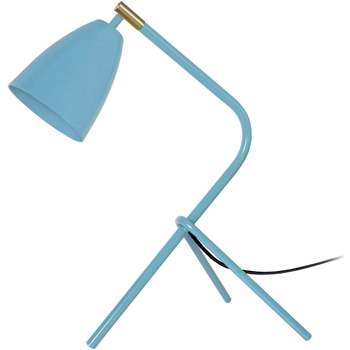Ton sur ton Lampes de bureau Tosel Lampe de bureau trépied métal bleu Bleu