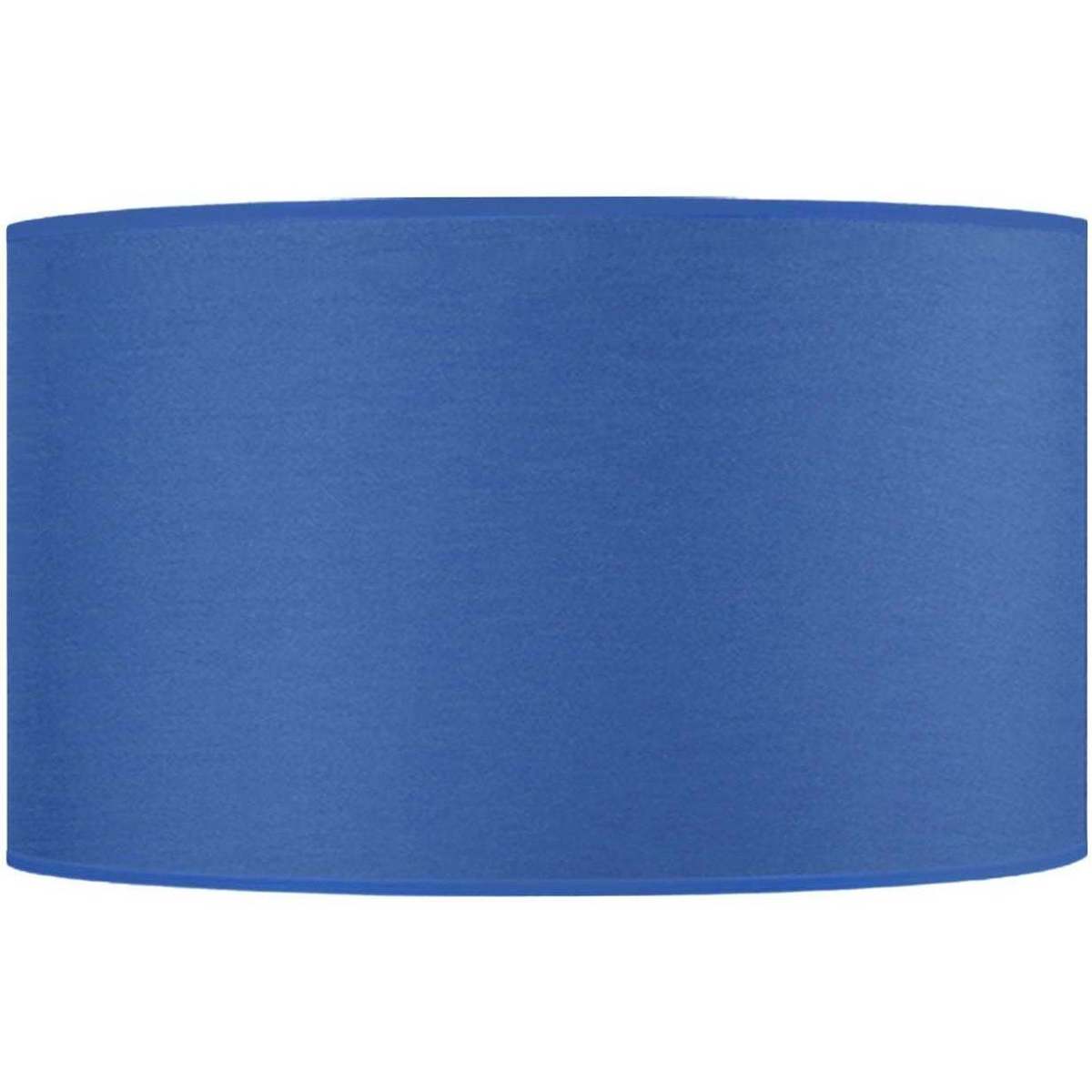 Maison & Déco Abats jours et pieds de lampe Tosel Abat-jour cylindrique tissu bleu Bleu
