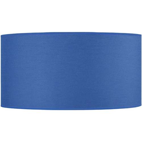 Maison & Déco Serviettes et gants de toilette Tosel Abat-jour cylindrique tissu bleu Bleu