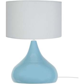 Maison & Déco Lampes de bureau Tosel Lampe a poser larme métal bleu et gris Bleu