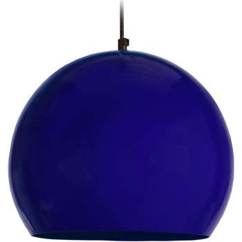Maison & Déco Lustres / suspensions et plafonniers Tosel Suspension globe métal bleu marine Bleu
