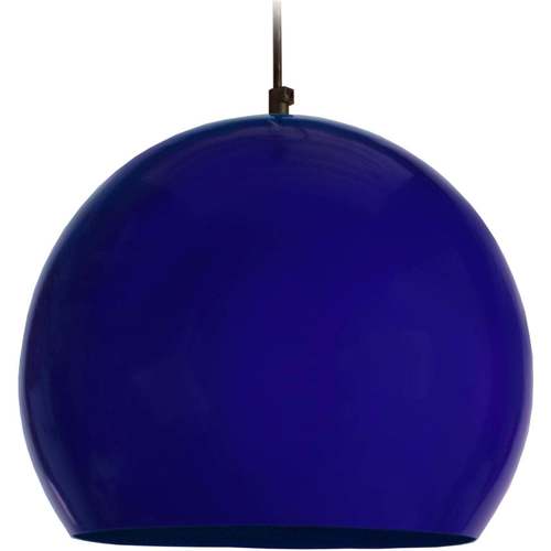 Maison & Déco Lustres / suspensions et plafonniers Tosel Suspension globe métal bleu marine Bleu