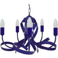 Maison & Déco Lustres / suspensions et plafonniers Tosel Lustre multi bras métal bleu marine Bleu