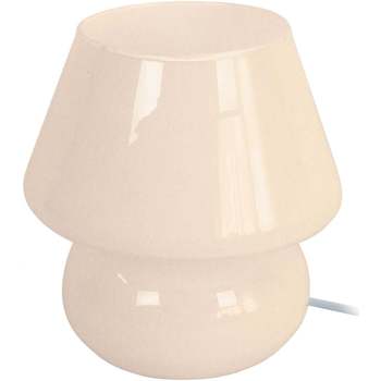 Maison & Déco Lampes de bureau Tosel Lampe de chevet champignon verre créme Beige