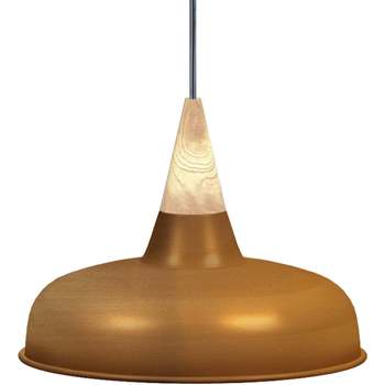 Maison & Déco Lustres / suspensions et plafonniers Tosel Suspension dôme métal cuivre Orange