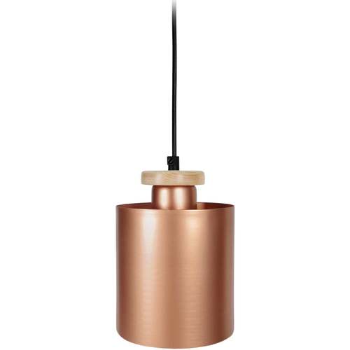 Maison & Déco Lustres / suspensions et plafonniers Tosel Suspension cylindrique métal cuivre Orange