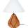 Maison & Déco Lampes de bureau Tosel Lampe de salon géométrique verre cuivre et blanc Orange