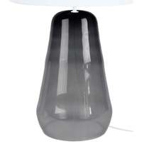 Maison & Déco Lampes de bureau Tosel Lampe de chevet conique verre fumé et blanc Noir