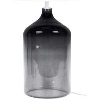 Maison & Déco Lampes de bureau Tosel Lampe de chevet bouteille verre fumé et blanc Noir