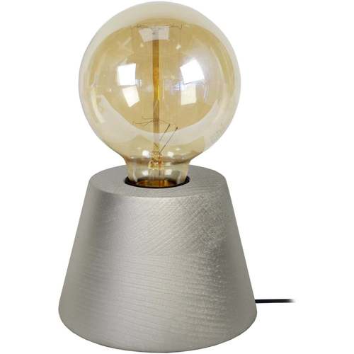 Maison & Déco Lampes de bureau Tosel Lampe de chevet conique bois gris Gris