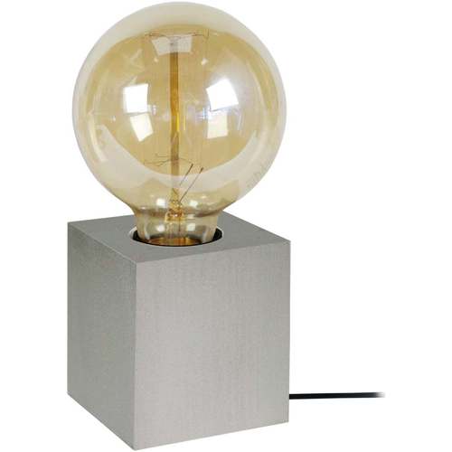 Calvin Klein Jea Lampes de bureau Tosel Lampe de chevet carré bois gris Gris