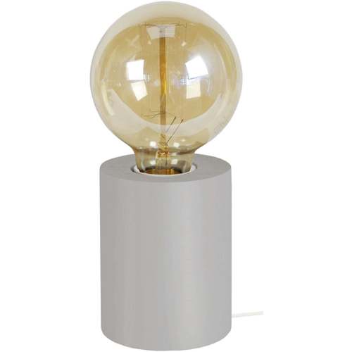 Maison & Déco Lampes de bureau Tosel Lampe de chevet cylindrique bois gris Gris