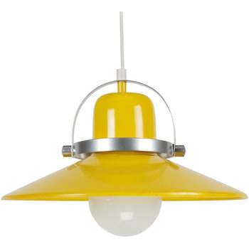 Maison & Déco Lustres / suspensions et plafonniers Tosel Suspension conique métal jaune Jaune