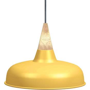 Maison & Déco Lustres / suspensions et plafonniers Tosel Suspension dôme métal jaune Jaune