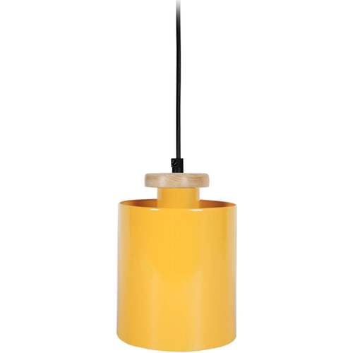 Maison & Déco Lustres / suspensions et plafonniers Tosel Suspension cylindrique métal jaune Jaune