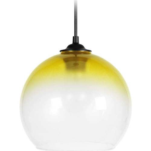 Maison & Déco Lustres / suspensions et plafonniers Tosel Suspension globe verre jaune Jaune