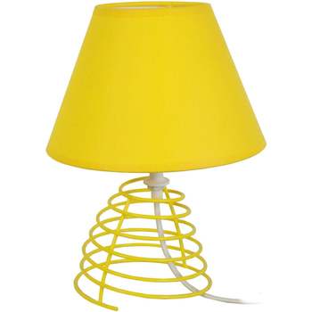 Maison & Déco Lampes de bureau Tosel Lampe de chevet conique métal jaune Jaune