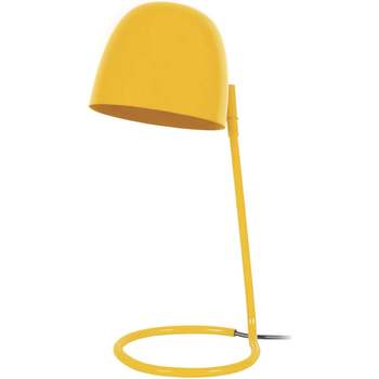 Tosel Lampe de bureau droit métal jaune Jaune