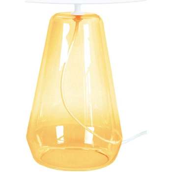Maison & Déco Lampes de bureau Tosel Lampe de chevet conique verre jaune et blanc Jaune