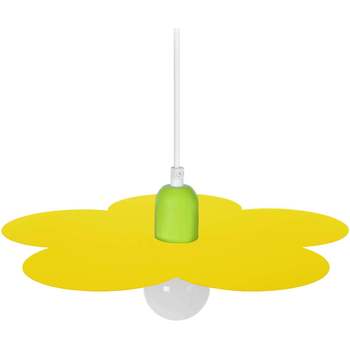 Maison & Déco Lustres / suspensions et plafonniers Tosel Suspension géométrique métal jaune et vert Jaune