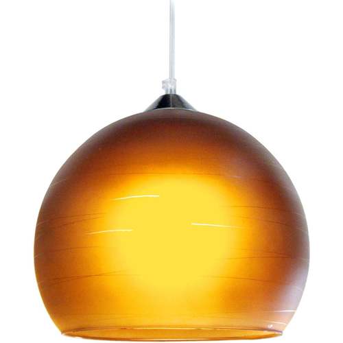 Maison & Déco Lustres / suspensions et plafonniers Tosel Suspension globe verre marron Marron