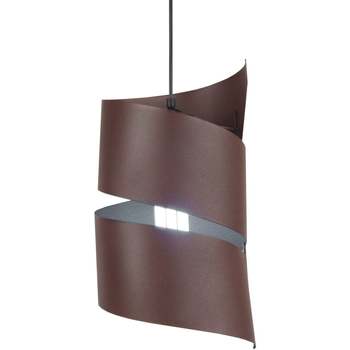 Maison & Déco Lustres / suspensions et plafonniers Tosel Suspension géométrique métal marron Marron
