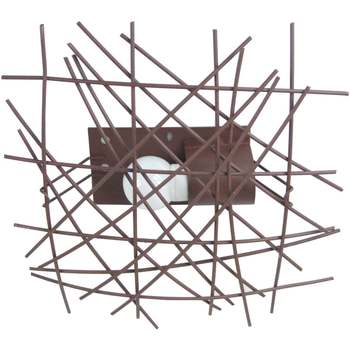 Pochettes / Sacoches Lustres / suspensions et plafonniers Tosel Plafonnier géométrique métal marron Marron