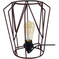 Maison & Déco Lampes de bureau Tosel Lampe de chevet géométrique métal marron Marron