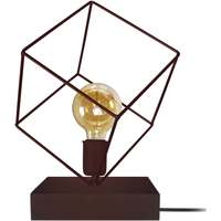 Maison & Déco Lampes de bureau Tosel Lampe a poser géométrique métal marron Marron