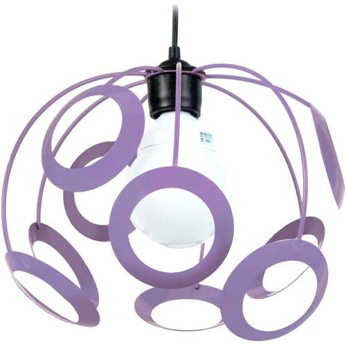 Maison & Déco Lustres / suspensions et plafonniers Tosel Suspension globe métal mauve Violet