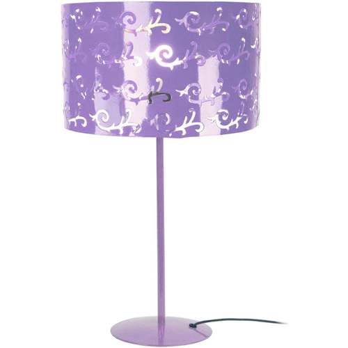 Calvin Klein Jea Lampes de bureau Tosel Lampe de chevet droit métal mauve Violet