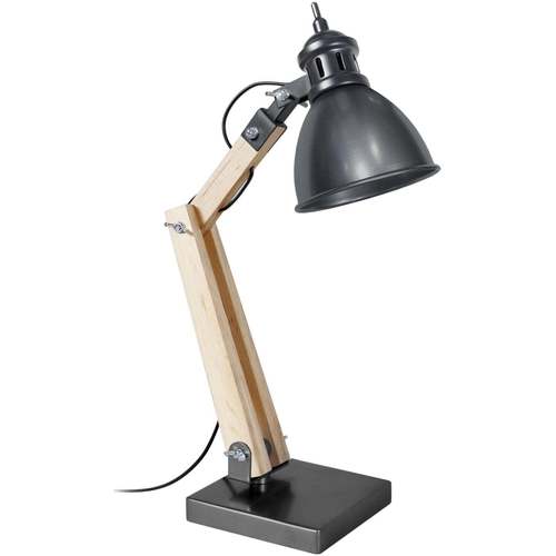 Maison & Déco Lampes de bureau Tosel Lampe de bureau articulé métal naturel  et anthracite Beige
