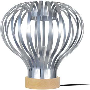 Tosel Lampe a poser larme métal naturel et aluminium Beige