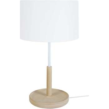 Nomadic State Of Lampes de bureau Tosel Lampe de chevet droit bois naturel et blanc Beige