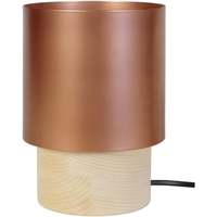 Maison & Déco Lampes de bureau Tosel Lampe de chevet cylindrique métal naturel et cuivre Beige