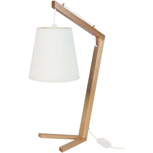 Maison & Déco Polo Ralph Lauren Tosel Lampe de chevet arqué bois naturel et écru Beige