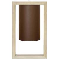 Maison & Déco Lustres / suspensions et plafonniers Tosel Suspension carré bois naturel et marron Beige